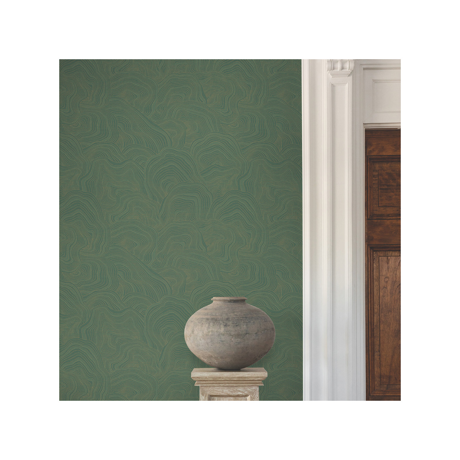 Nessa Abstract Wallpaper, Green