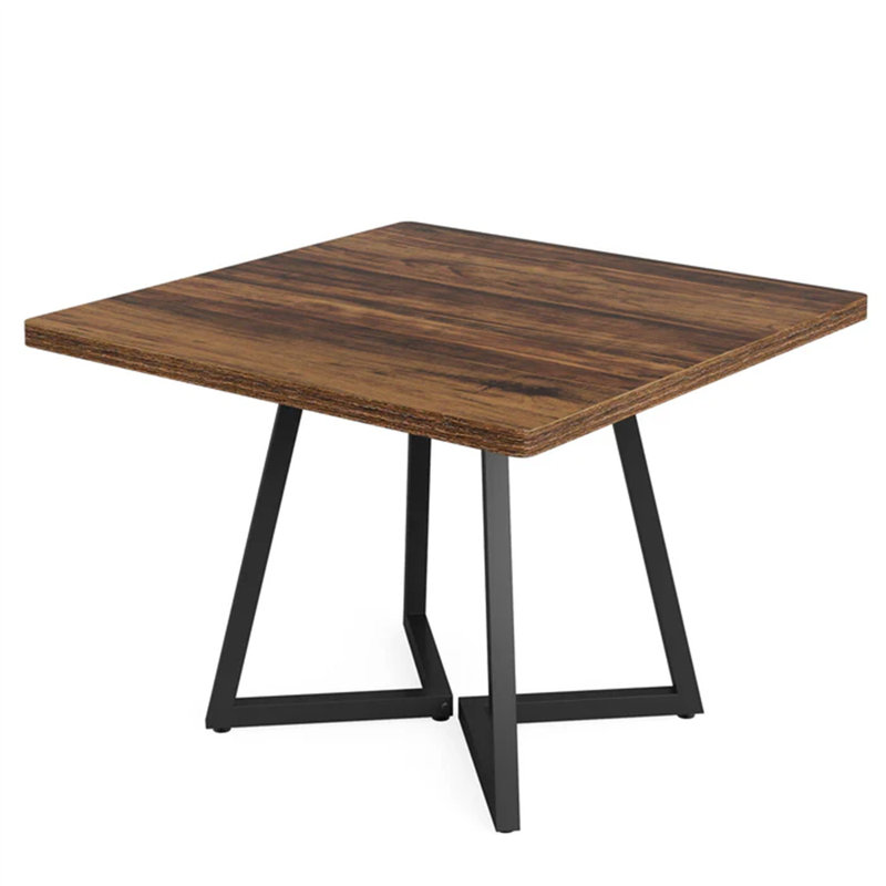 Vintage Square Dining Table (Not Including Chair), Brown/Black