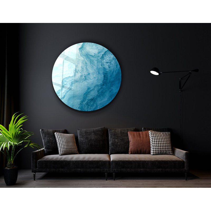 Superbe peinture murale en verre trempé 23,6 po x 23,6 po | 100% verre trempé d'une épaisseur de 0,16 pouce, imprimé UV pour des couleurs éclatantes | Parfait pour la décoration intérieure, le salon et les espaces de bureau, design durable et élégant