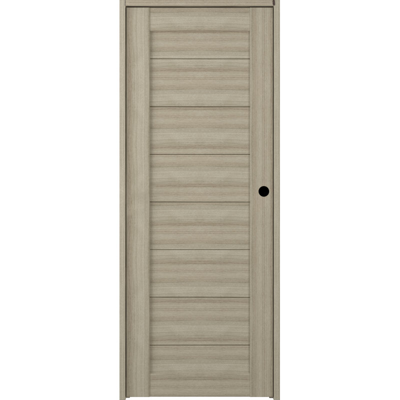 Porte standard en bois manufacturé Ermi DIY-FRIENDLY, Blanc noble, 31,75 po x 79,37 po, Gauche