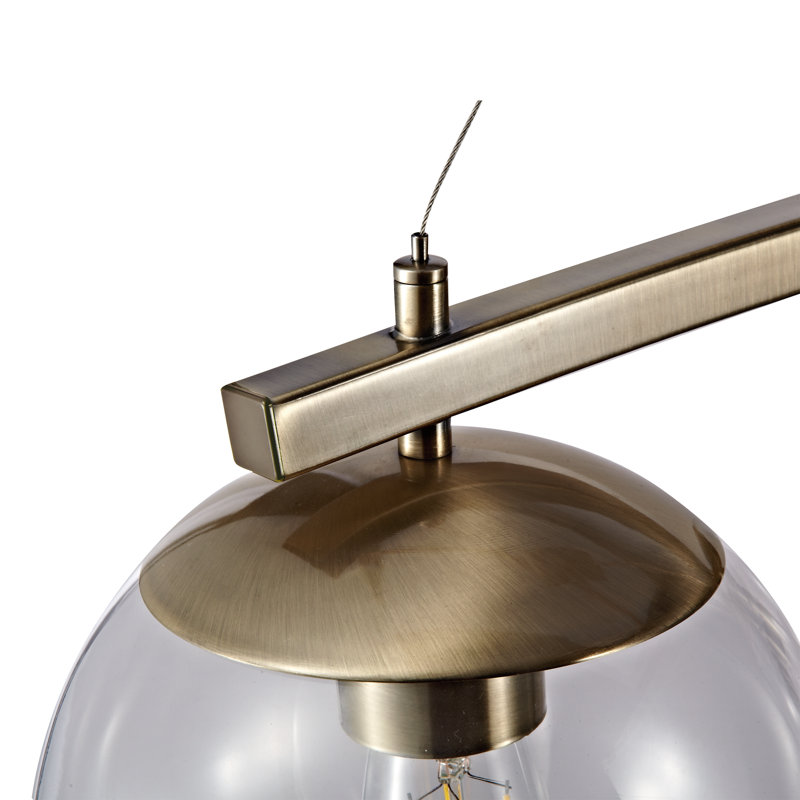 Thursa 4 - Light Kitchen Island Pendant, Antique Brass