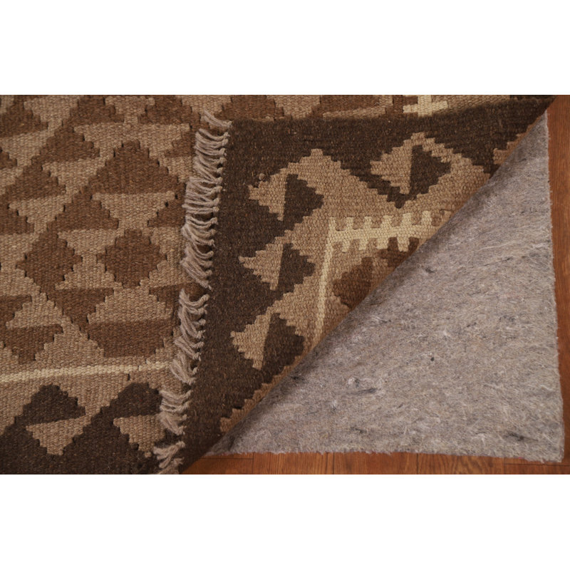 Brown Kilim Reversible Area Rug 3x5