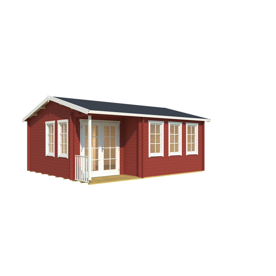 Gartenhaus / Ferienhaus / Homeoffice / 2-Raum Haus Sri Lanka Set Gold, 560x480