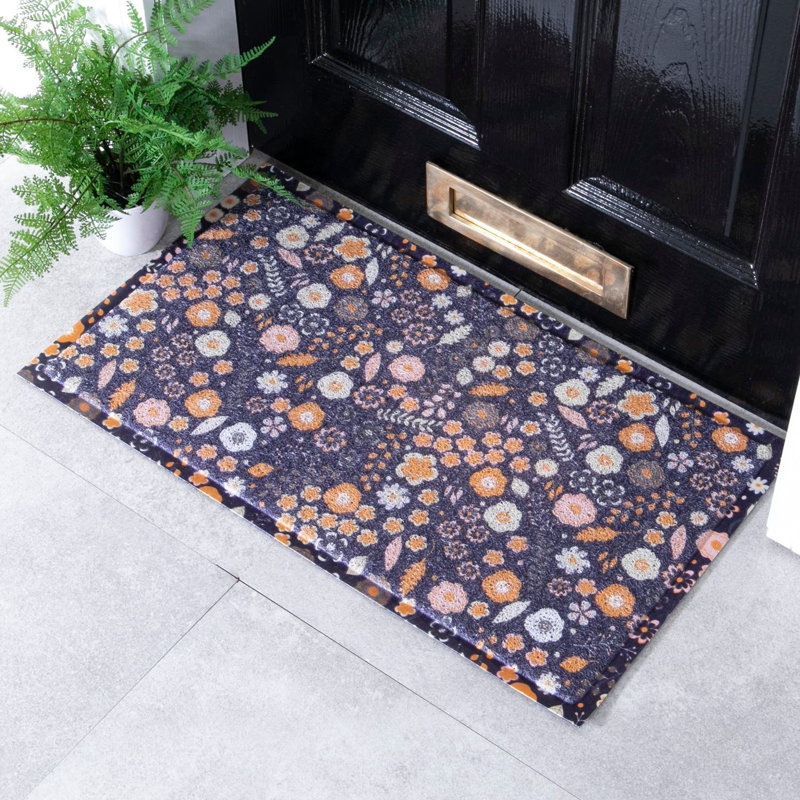 Mirtle Non-Slip Doormat, Blue