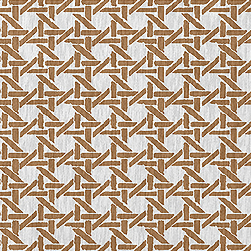 Caramel Chenille Geometric Rectangular Rug 3' x 5'