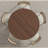 Enciso Round Solid and Manufactured Wood Cross Pedestal Dining Table-839574044-839574043