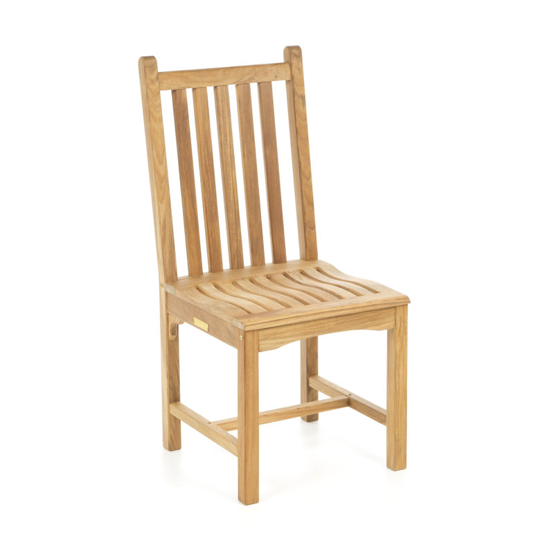 Classic Outdoor Dining Side Chair, Ash