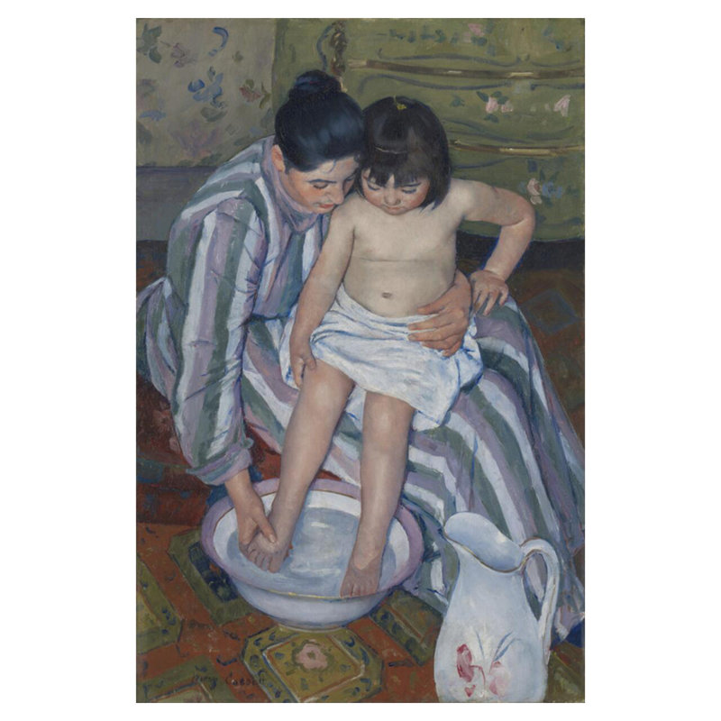 «The Child's Bath» par Mary Cassatt - Estampe numérique, H 40 po x l 32 po