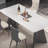 Natural Luxury Marble Rectangular Dining Table Sets-104312822-125121002