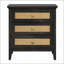 Table de chevet 29,5 pouces de large avec 3 tiroirs Boho - Table de bout haute pour chambres et salons