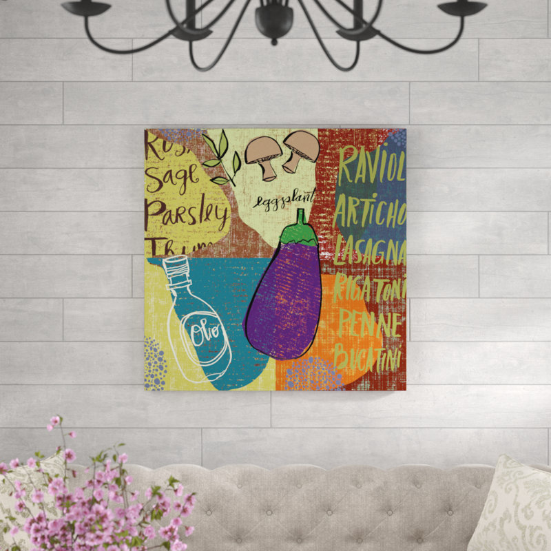Reproduction d’art graphique sur toile, "garde-manger sampler IV" par Cheryl Guerrick, H 36 po x l 36 po x P 1,25 po