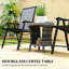 Table d'appoint, petite table basse d'extérieur en osier avec tablette-1600199848