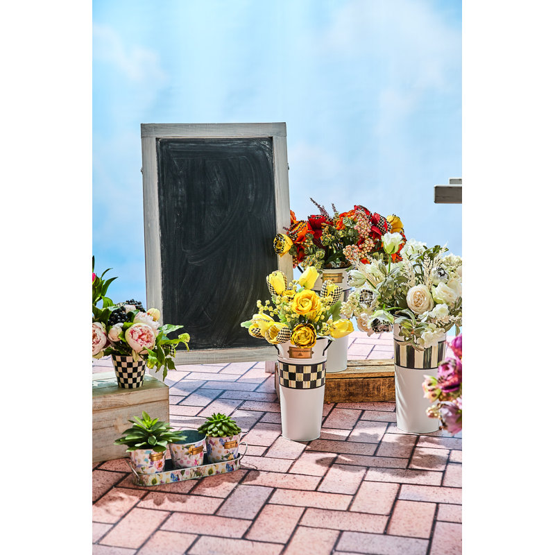 Spectator Galvanized Flower Buckets, Set Of 3