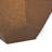 23" Brown Iron Hexagonal Pedestal End Table