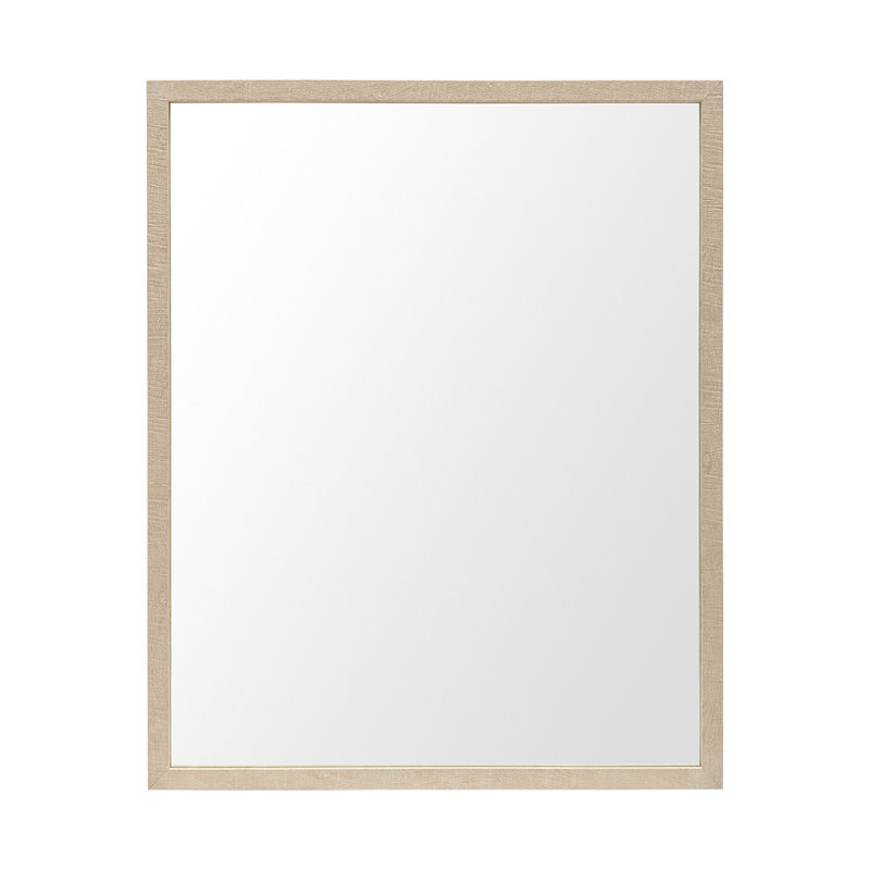Miroir de salle de bain Aariah, Brun clair, H 31,5 po x l 25,5 po