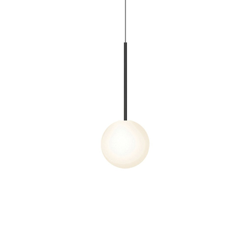 Bola Sphere Pendant, 20.4" H x 8" W x 8" D, Black