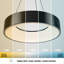 Luminaire suspendu tambour unique à 1 lumière Zanilah