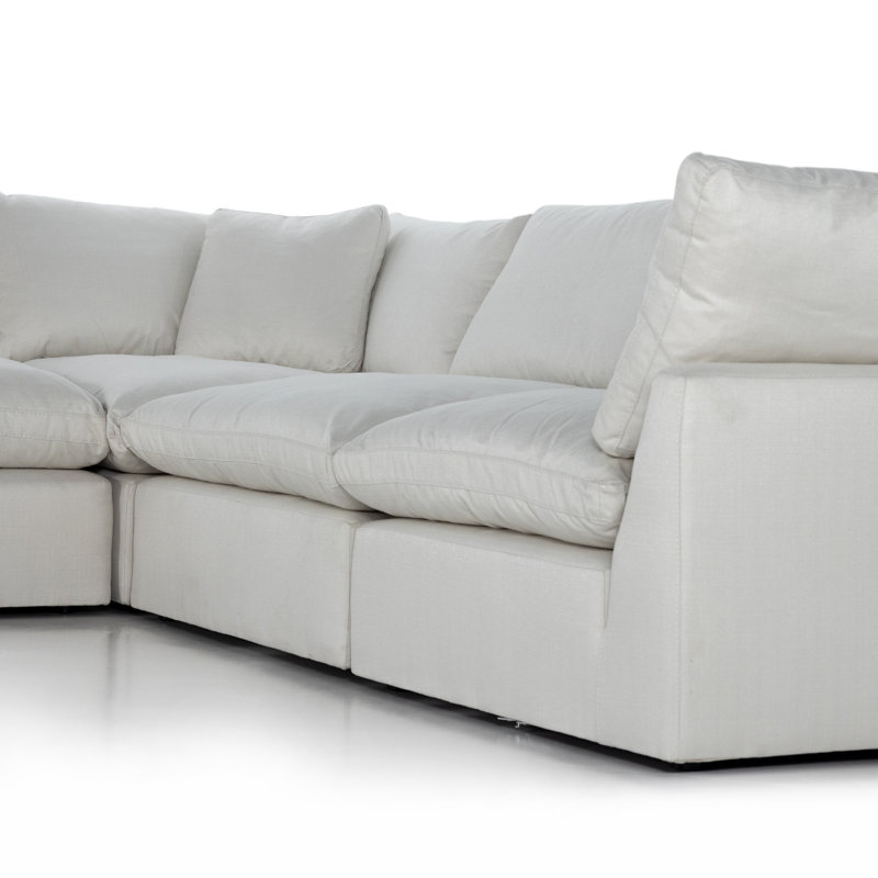 Stevie Modular Chaise Sectional, Anders Ivory Polyester
