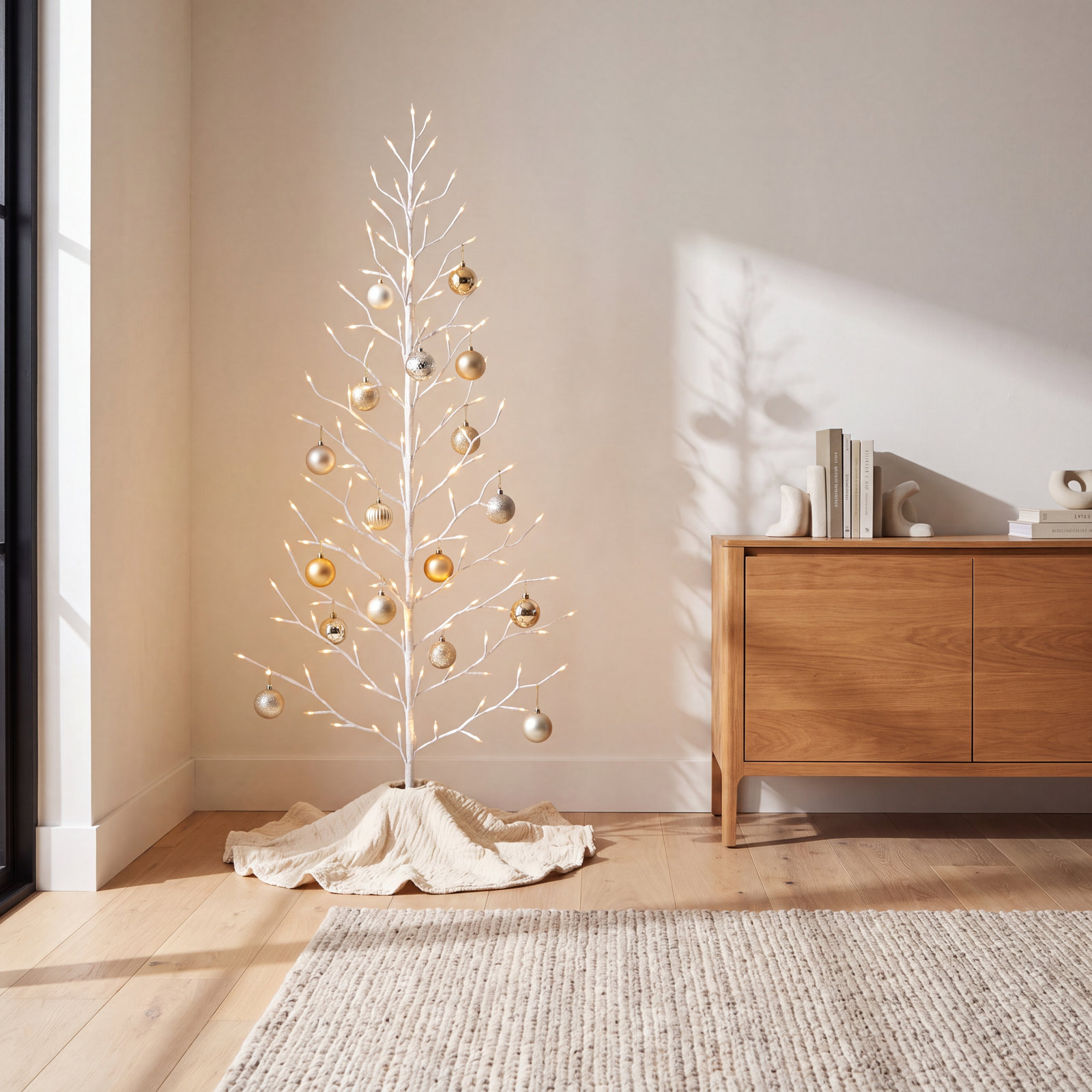 5' Pre-Lit White LED Tree