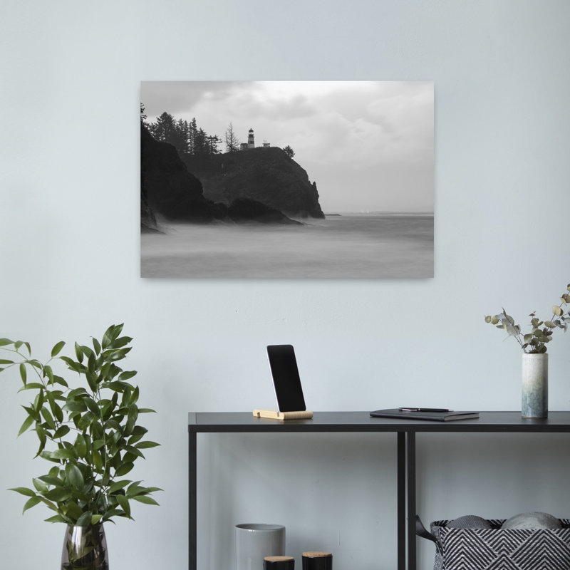 Scenic View Of Seacoast Cape Disappointment Oregon USA by Dan Merkel - Wrapped Canvas Print, 40.64 cm H x 60.96 cm W