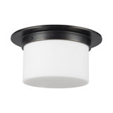 Mineral 11-in Brass Flush Mount