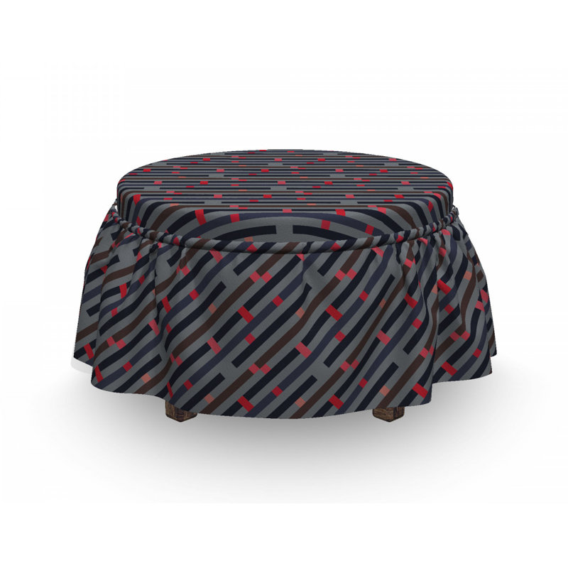 Housse pour à repose-pieds stripy et hipster