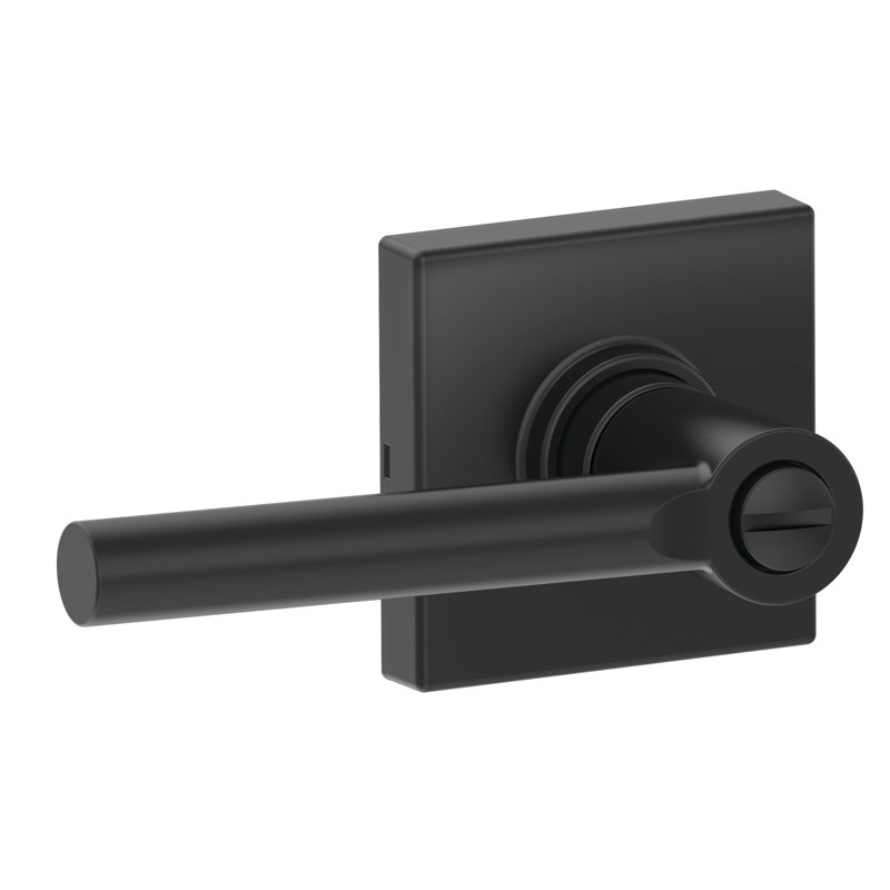 Levier J Series Broadway avec garniture Collins, Noir mat, Privacy