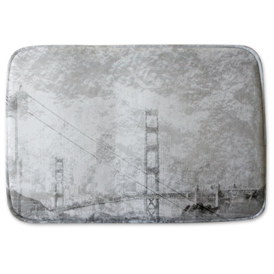 Waltraud Memory Foam Non-Slip Bath Mat