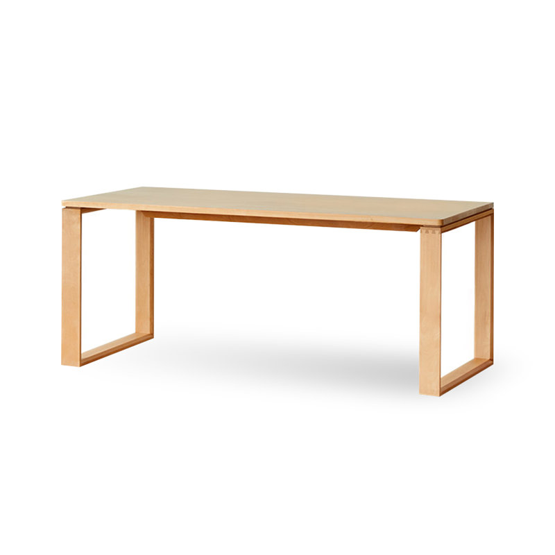 Table de salle à manger Burlywood, H 29,53 po x L 82,68 po x l 33,46 po