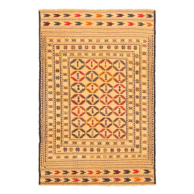 Tahlia Beige Tapestry Kilim 4'4" x 6'4"