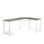 Bureau d'ordinateur gris et fini-575571973