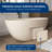 Forma 65'' Freestanding Bathtub Solid Surface Stone Resin Soaking Tub-92718543