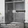 56"-60" W x 76" H Double Sliding Frameless Shower Door with Soft-Closing and Clear Tempered Glass