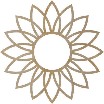 Daisy Wood Fretwork Pierced Ceiling Medallion