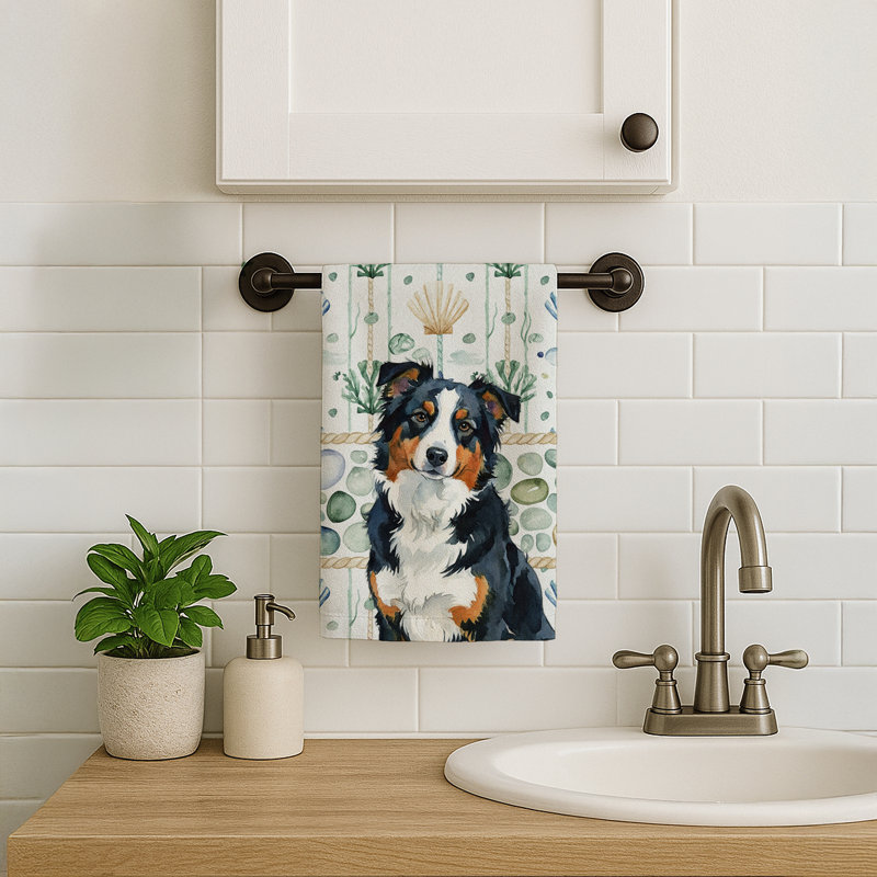 Serviette de cuisine Black Tri American, Black Tri American Shepherd