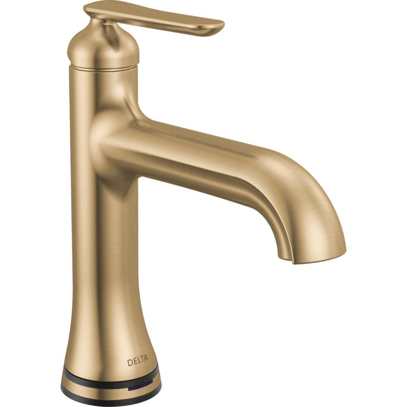 Single Handle Bathroom Faucet with Touch20 with Touchless Technology, Lumicoat Champagne Bronze