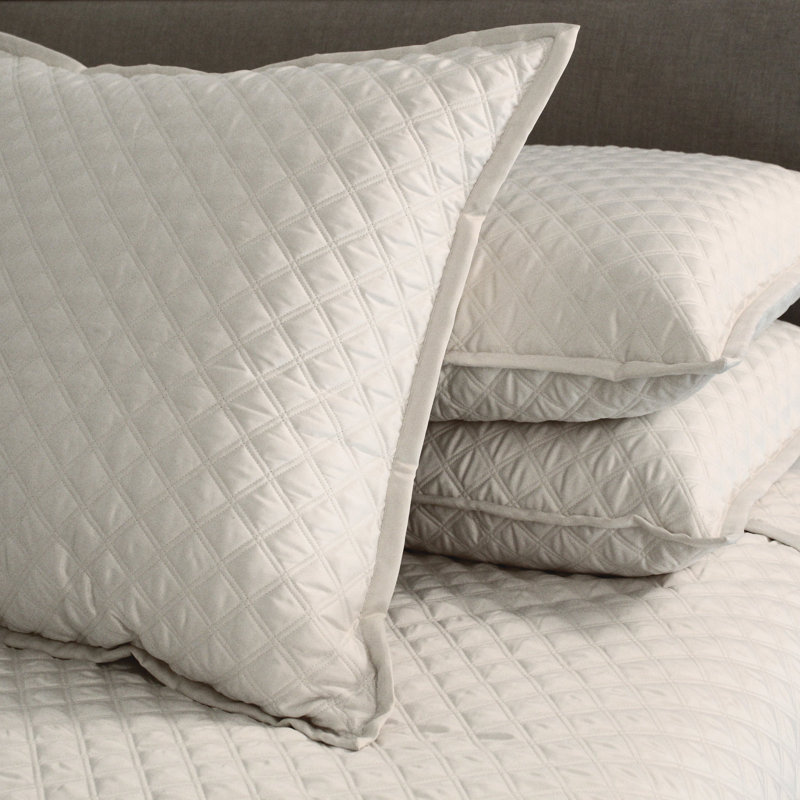 Joelle Glam Polyester Quilted Coverlet, Queen Coverlet + 6 Additional Pieces
