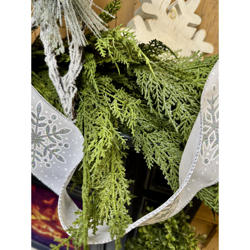 Artificial Cedar Swag Garland 8 Ft