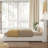 Floating Full Bed Frame With LED Light, Upholstered PU Leather Platform Full Bed With Charging Station & Wingback, Diamond Tufted Storage Headboard & Footboard, No Box Spring Needed-178682381-178682380
