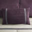 Literie en faux suède - mauve pleine grandeur, édredon lavable à la machine doux au toucher, coussin décoratif brodé