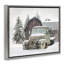 Camion et grange d'hiver rustique-470357368-470357369