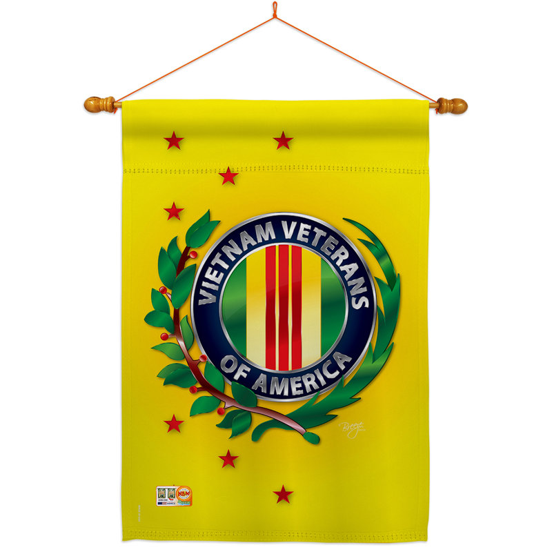 40 x 28 po en polyester décorative à impressions de vétéran à 2 côtés de vietnam ensemble de drapeau