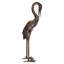 Large Heron Head Low Cast Garden Statue