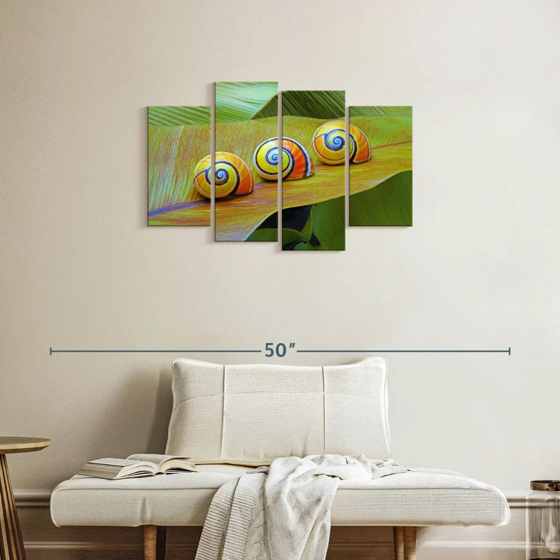 Brampt Cuban Snails, 22" H x 36" W