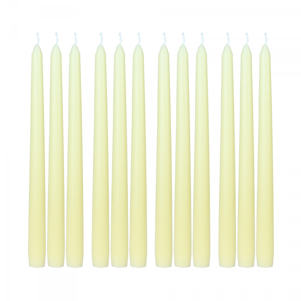 Estela Unscented Taper Candle Set, Ivory