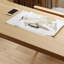 Bureau de direction en L en bois massif Burlywood-127522033