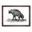 Striped Hyena in Black & White by George Shaw - Picture Frame Art Print-55615499-55615501