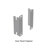 Dowell 15" Single Pullout Kitchen Trash Can with Soft-close Slides - Aluminum-98278211