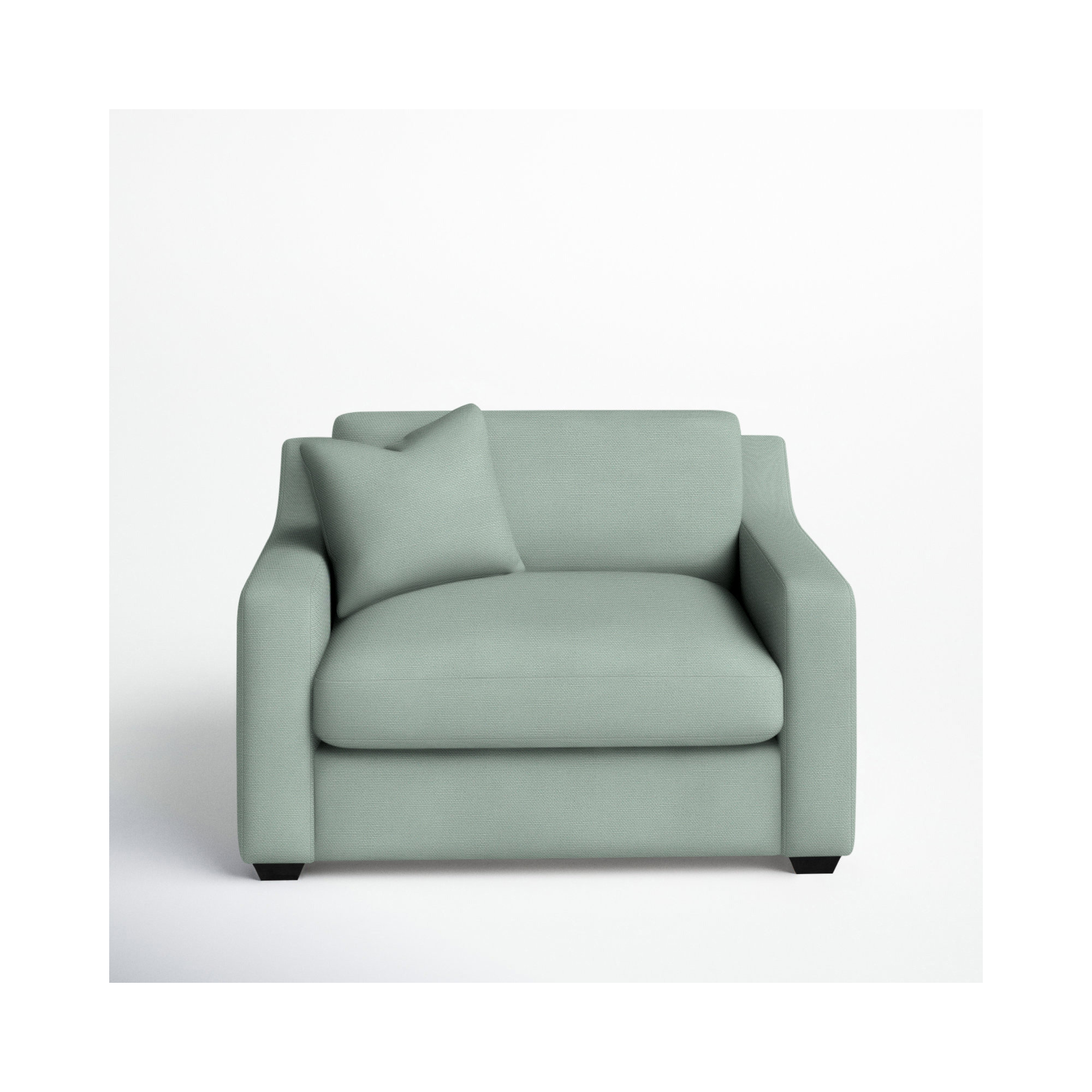 Rhodes Upholstered Chair And A Half, Bayou Spray Canvas