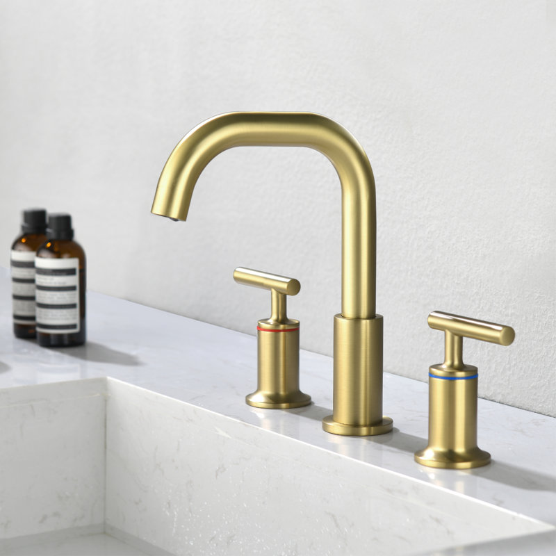 2-handle Bathroom Faucet, Brushed Gold